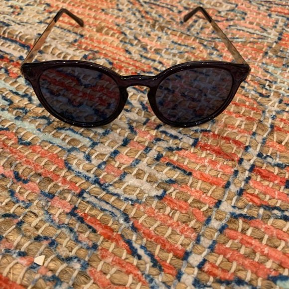 Blue Round Sunglasses - Picture 3 of 3